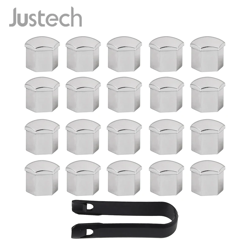 Justech 20 шт. 19 мм сплав Гайка колеса Болты крышки s хром шины винт ступицы для Ford Cougar