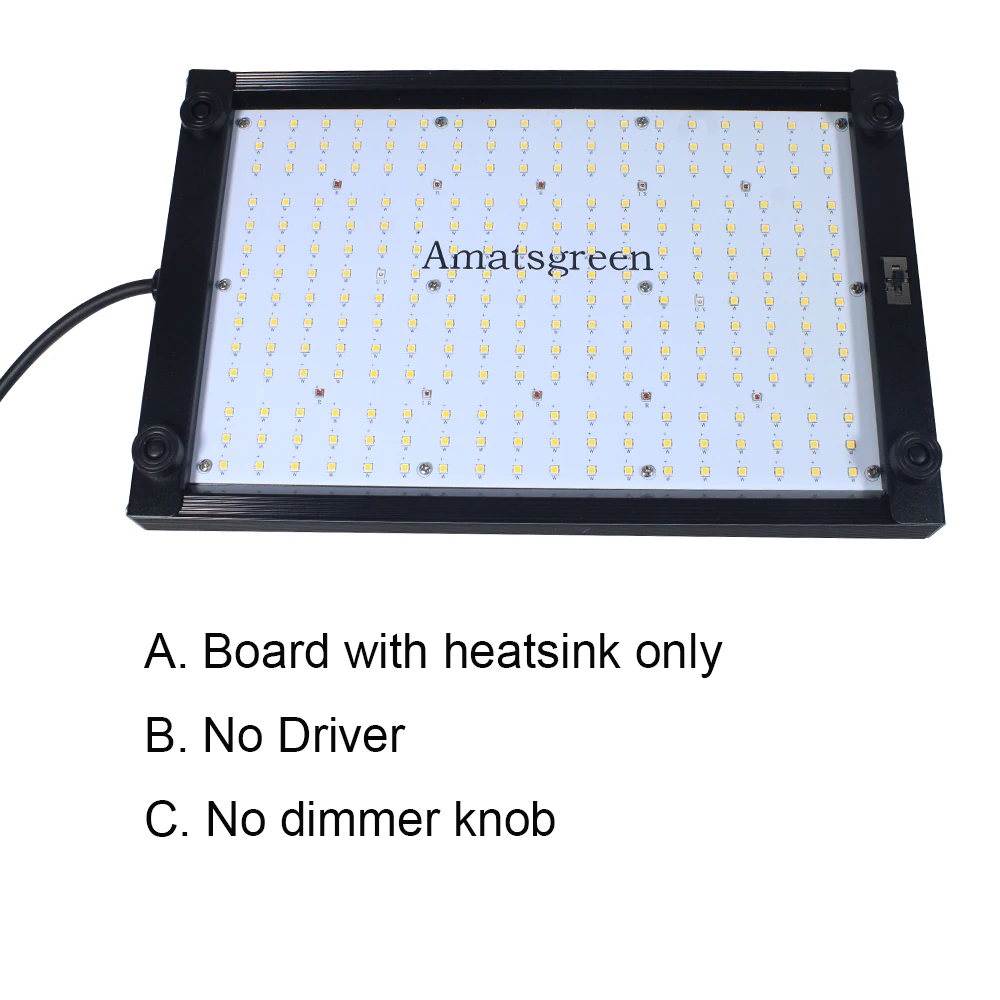 

Samsung LM301H Quantum LED Grow Lights Board 120W Full Spectrum UV IR Grow Lamp, PCB Board with Heatsink only, Without Driver