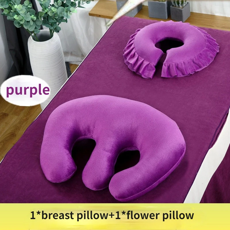 2 шт./компл. подушка для лица + поддержки груди Массажная салона красоты съемный