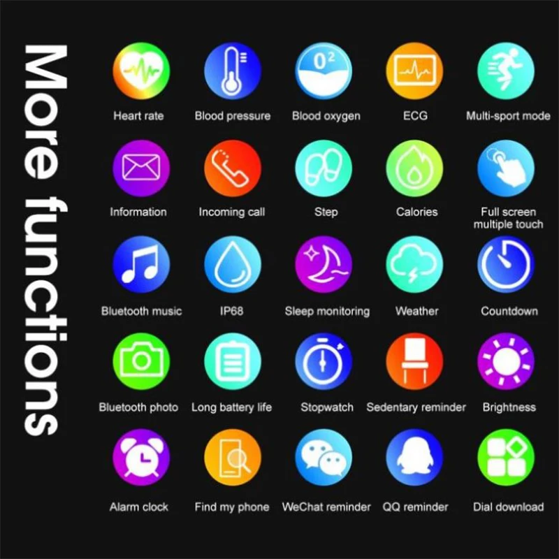 Умные часы Full touch HD для мужчин и женщин спортивный монитор здоровья