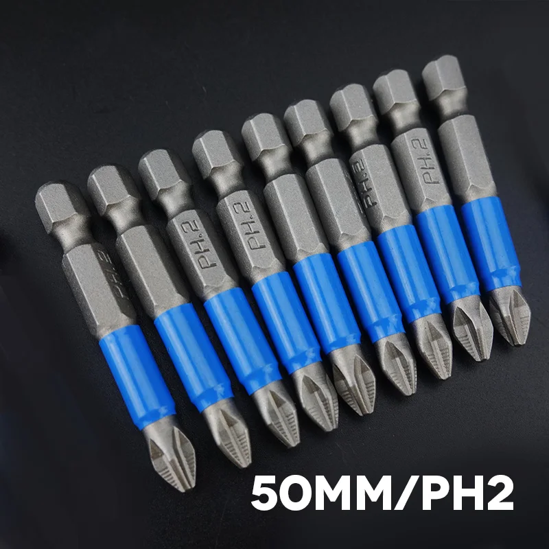 10 шт. Нескользящие Биты для отвертки Gcr15 PH1/PH2/PH3 50 мм|Отвертка| |