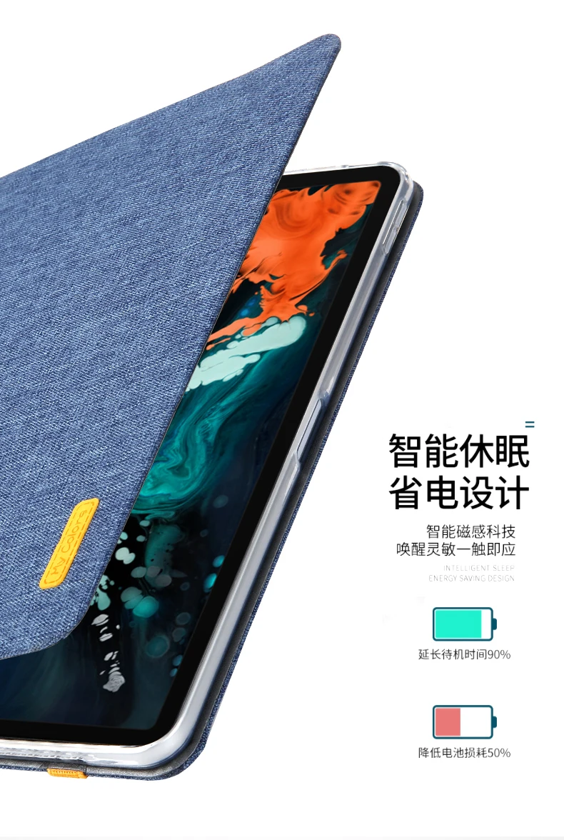 Высококачественный чехол для iPad pro 11, ударопрочный силиконовый чехол из искусственной кожи с подставкой и функцией автоматического сна для iPad pro 12,9, чехол s funda