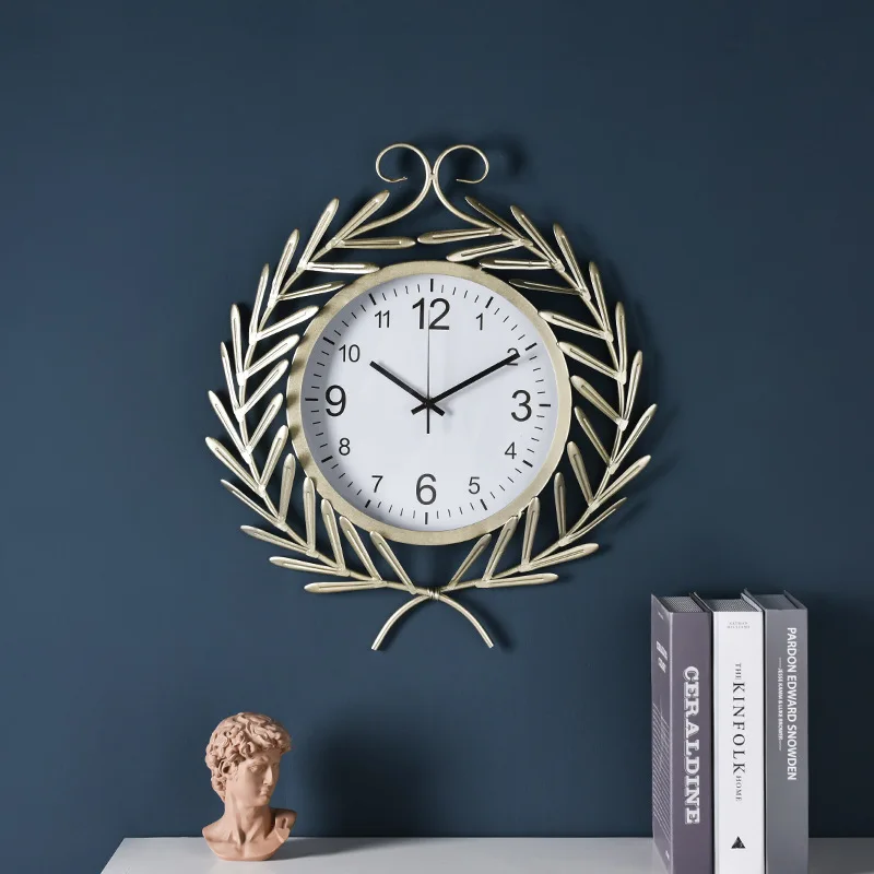 Modern Nordic Wall Clock 3d Large Clocks Home Decor Living Room Luxury Creative Watch Wheat Reloj Gift FZ461 | Дом и сад
