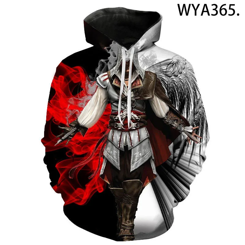 

Spring and Autumn 3D Digital Printing Game Assassin Long-Sleeved Hoodie