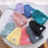 children winter cap for kids knitting hats baby boys knitted hat 2021 fashion autumn toddler girl knit caps newborn accessories