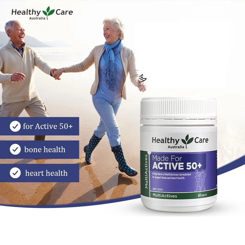 

HC MultiActives Vitamins Tablets for 50+Years Men Women Health Wellness Products Energy Levels Mental Alertness Stamina Vitality