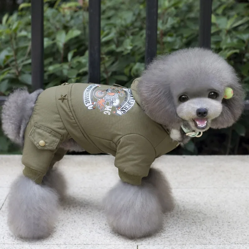 

Dogs Costume Puppy Clothes Jackets Thicken Pet Pet Dog Clothes For Yorkshire Teddy Winter Warm Dog Hoodie Coat