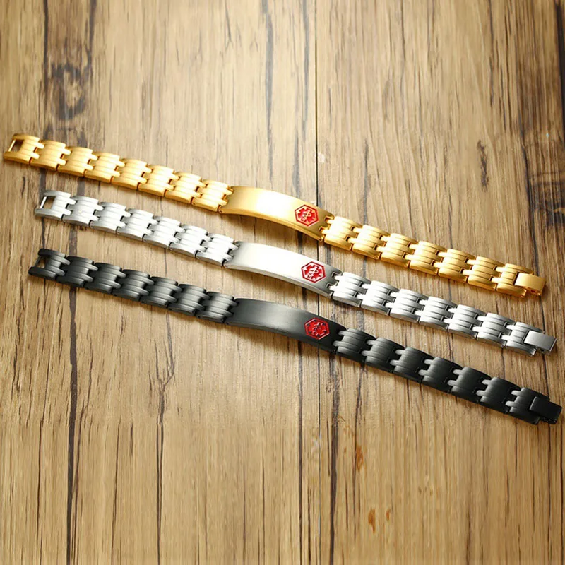 Магнитный браслет для мужчин и женщин медицинский из нержавеющей стали с