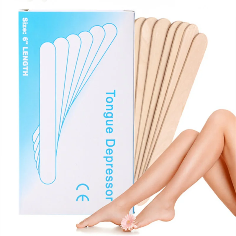 

10/20Pcs Disposable Wooden Waxing Stick Wax Bean Wiping Wax Tool Hair Removal Beauty Bar Body Beauty Tool Tongue Depressor