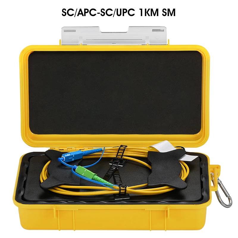 

Factory Price 1km single mode OTDR Launch Cable Box Optical Fiber Test FC SCAPC OTDR Extension Line Cable