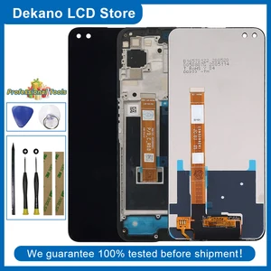 For OPPO Realme 6 Pro RMX2061 RMX2063 6.6“ Original LCD Display Touch
Screen Digitizer Assembly + Frame Tools Adhesive Black