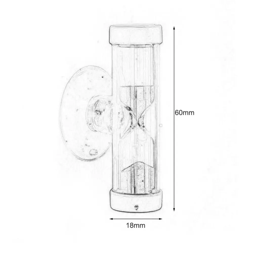 

1Pc 2 minutes hourglass children Sand Timer brush Mini timer creative exquisite small gifts