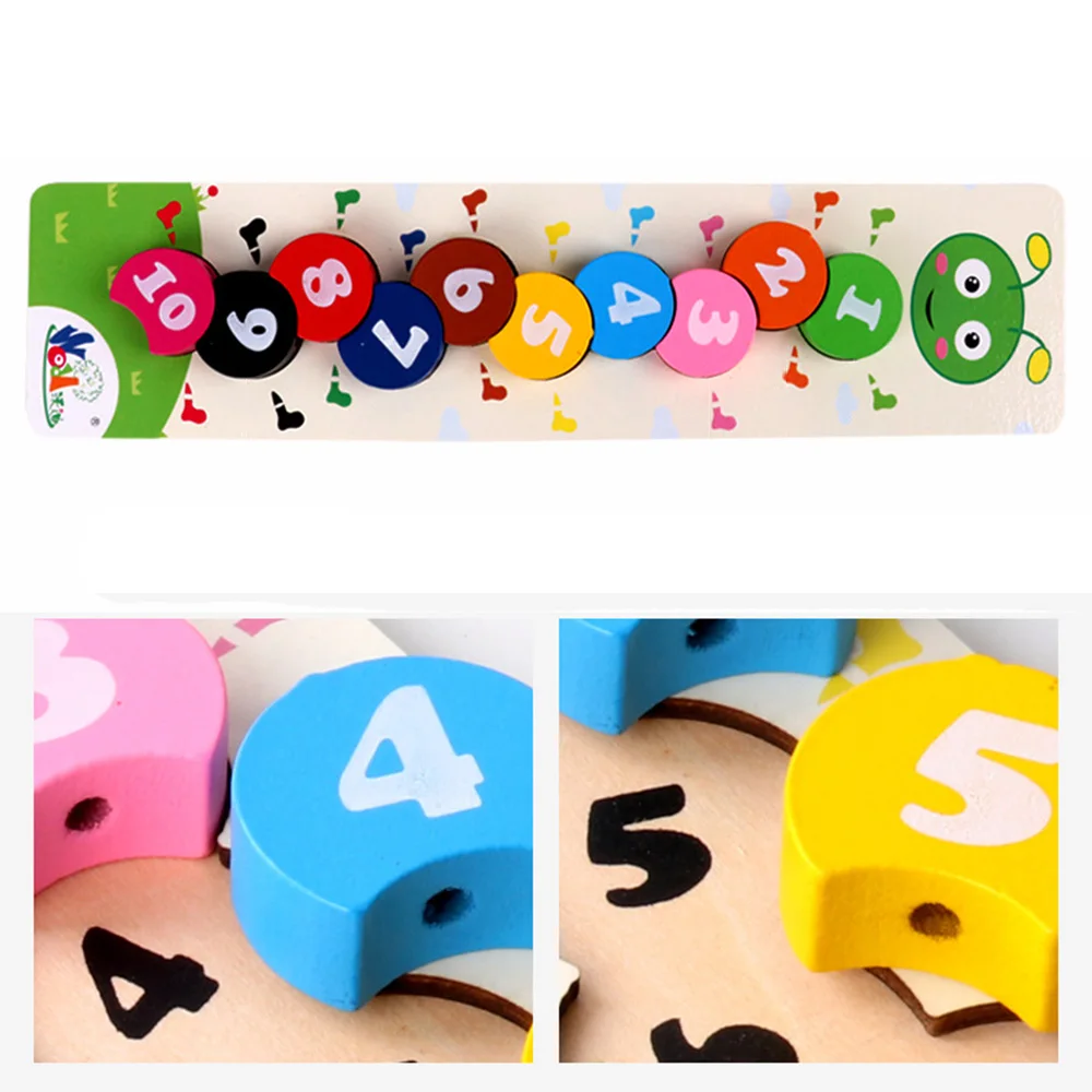 Деревянные игрушки для малышей игрушка сделай сам номер гусеница вязание нить