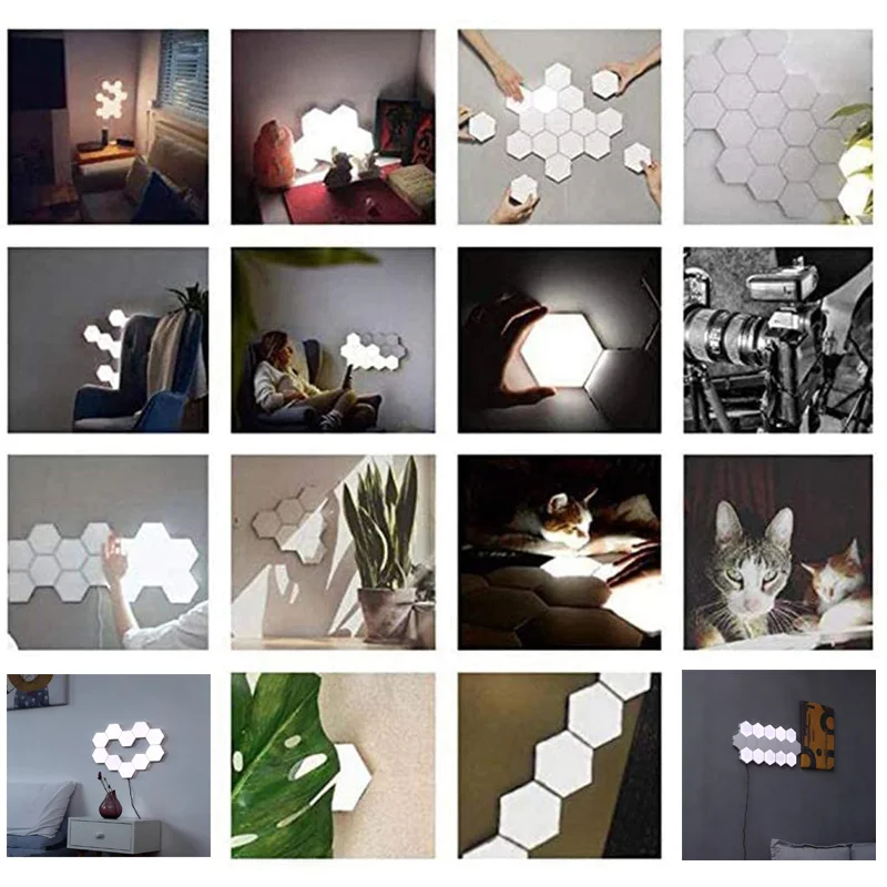 Умная настенная Квантовая лампа led модульный сенсорный светильник ing