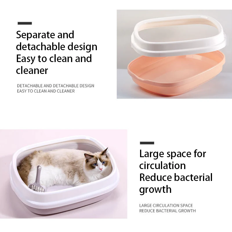 Pet Туалет постельное белье Анти Всплеск кошки ящик для туалета кошачий поднос