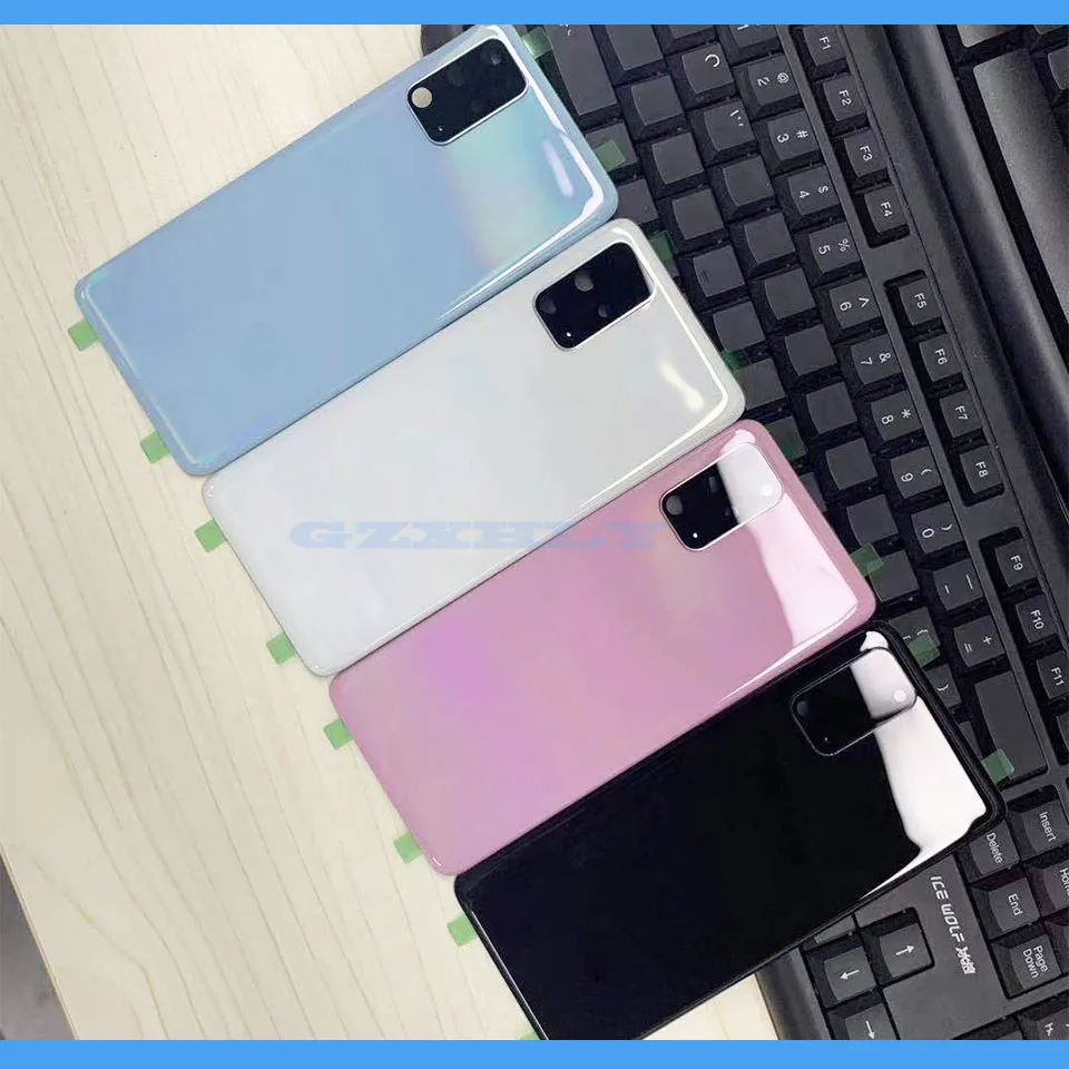 

10Pcs S20+ For Samsung Galaxy S20 Plus Ultra Back Rear Glass Battery Cover Door Housing With Camera Lens Replacement With Logo