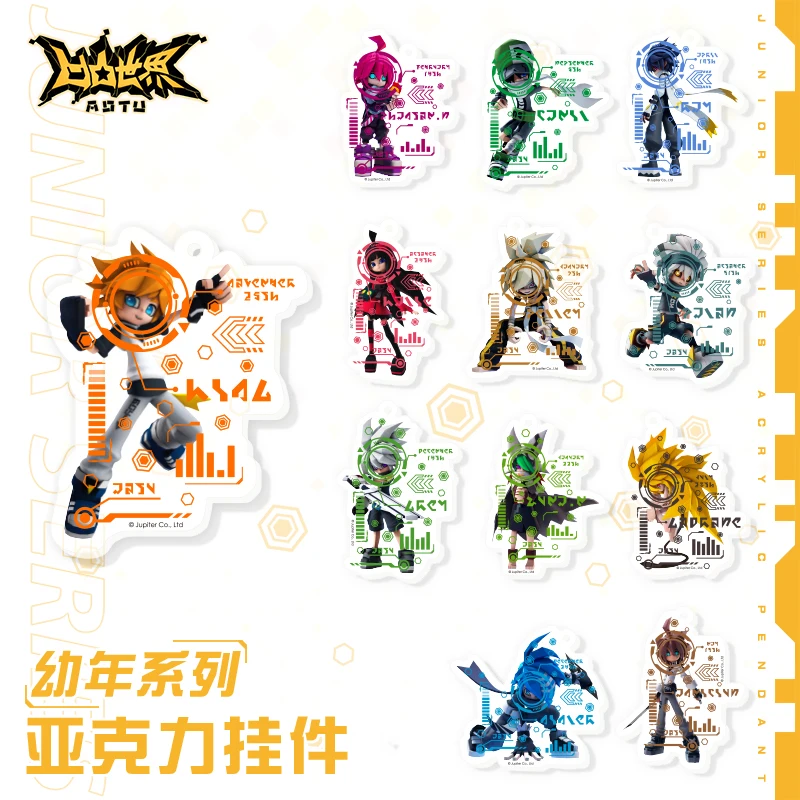 

Anime Aotu World Infant series Blind box Double Acrylic Keychain car key chain keyring Two-dimensional Animation peripherals