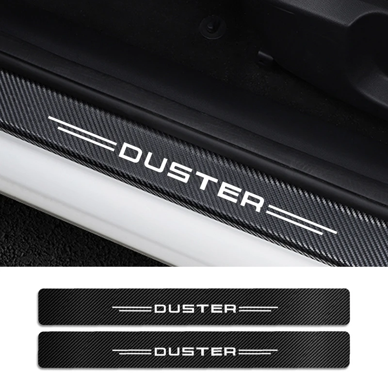4 шт./компл. декоративные наклейки на порог автомобильной двери для Renault Dacia Duster из
