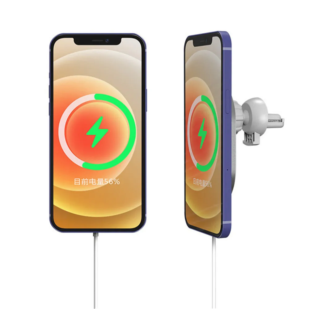 

Magnetic wireless car charger for iPhone12 Pro / Mini / Max Magsafe 15W fast charging wireless charger car phone holder