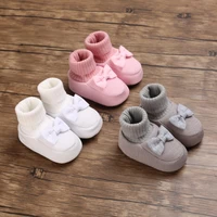 winter baby cute shoes for girls walk boots kids shoes toddlers comfort soft newborns warm knitted booties