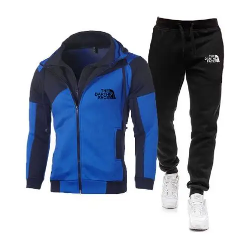 

Autumn and winter 2020 men's suit brand sportswear suit zipper shirt 2-piece men's Hoodie + pants suit men's street jacket