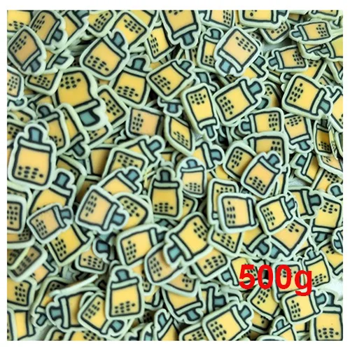 Boba B 500g Happy Monkey 100 г/500 г Fimo Bubble Milk tea Slime добавки поставки Полимерная глина DIY Набор декора для прозрачной хрустящей слизи глина - Цвет: Boba B 500g