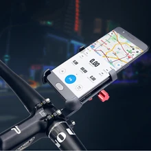 Promend Aluminum Alloy Bike Mobile Phone Holder Adjustable Bicycle Phone Holder Non-slip Mount Phone Stand Cycling Accessories