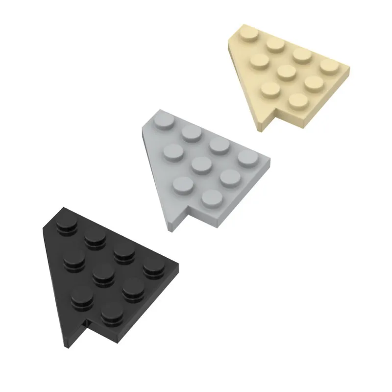

15pcs MOC small particle DIY spare parts compatible brand spare parts 3936 4x4 special shape bevel plate (left)