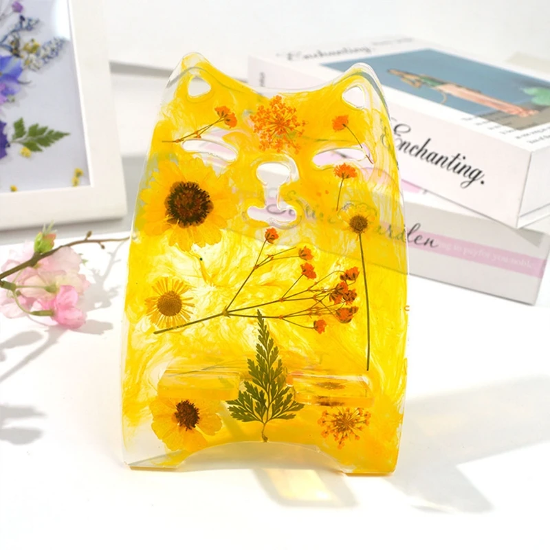 

Mobile Phone Stand Holder Epoxy Resin Mold Cellphone Support Rack Silicone Mould N0HE