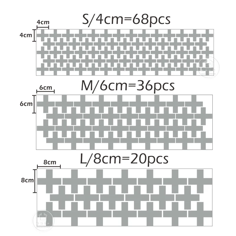 Наклейки настенные крестовые детские стикеры для детской комнаты спальни