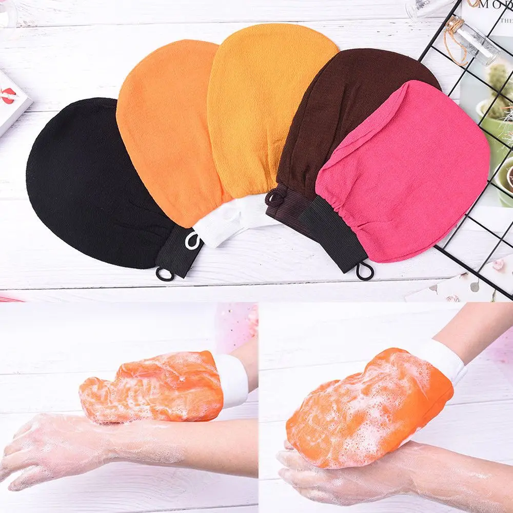 

Hammam Bath Scrub Glove Exfoliating Body Facial Tan Massage Bath Brushes Random Color Nylon Soap Mesh Bag Towel Free Shipping