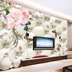 Мягкие настенные 3D-обои в европейском стиле, Самоклеящиеся украшения в виде бабочки, цветка, пейзажа, для гостиной, спальни, роскошная картина