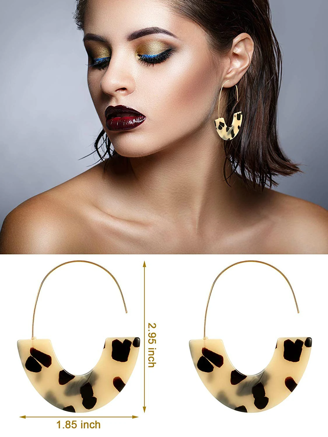3 Pieces Leopard Bracelets Bohemia Earrings Necklace for Women Girls | Украшения и аксессуары