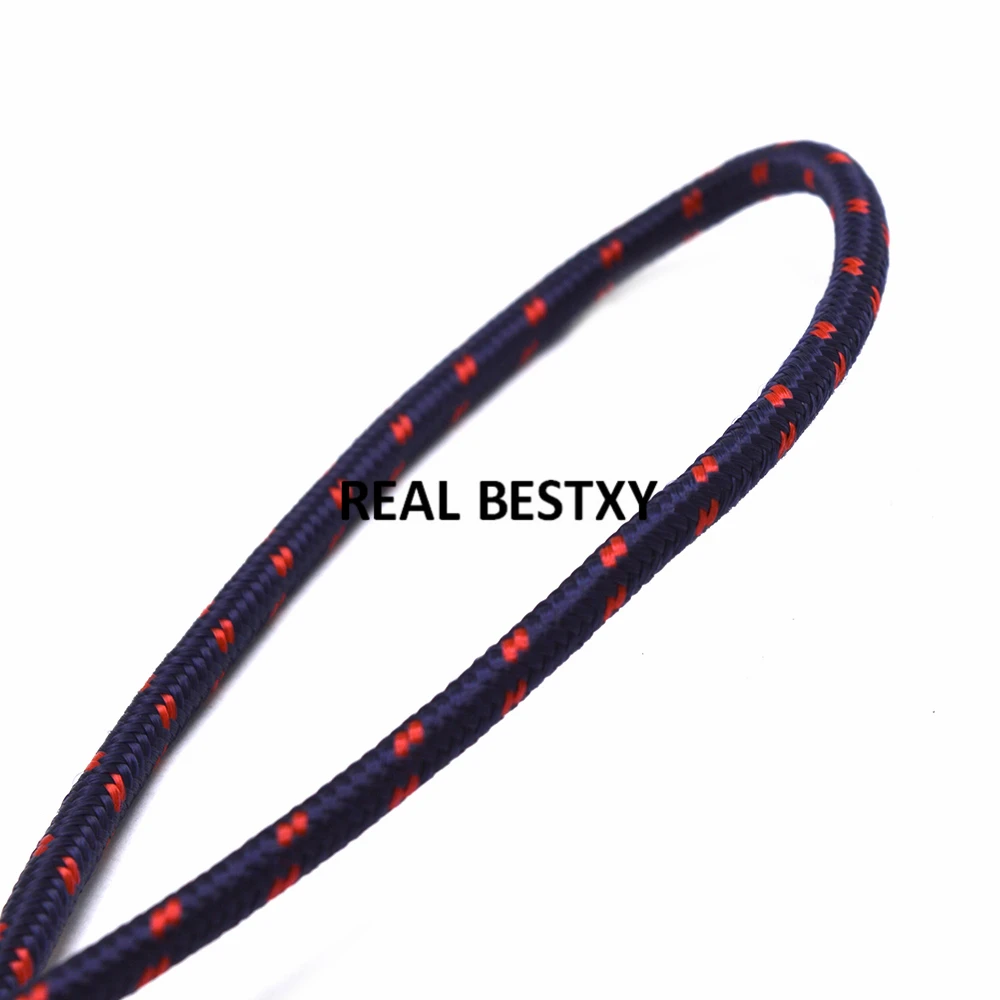 1 метр Приблизительно 5 мм темно-синяя плетеная нейлоновая фототкань для