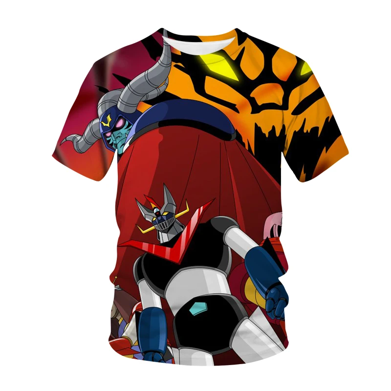 2021 футболка mazinger z с 3d принтом робота из аниме-фильма уличная одежда мужская