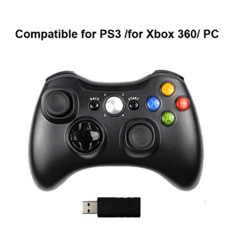 1 2,4G беспроводной геймпад для Xbox 360 консоль контроллер приемник контроллер для microsoft Xbox 360 игровой джойстик для PC win7/8/10 - Цвет: 1