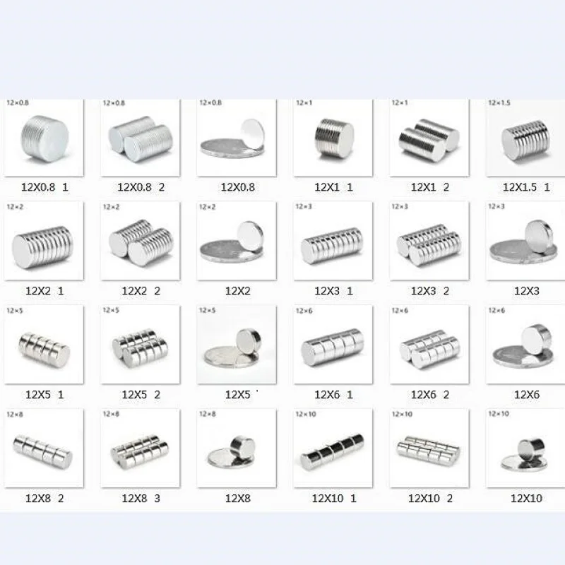 

Круглые редкоземельные магниты N35 10 шт., мощный постоянный неодимовый магнит толщиной 1/1, 5/2/3/4/5/6/8/10/12/15/20 мм, диаметр 12 мм