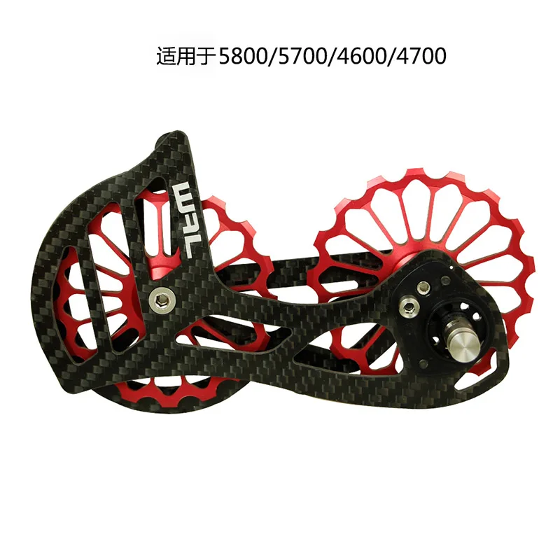 SD1 RED 17T велосипедный керамический подшипник Jockey шкив колеса SARM углеродное волокно CNC задний переключатель направляющая для 5800 6800 R8000 groupset - Цвет: SD1 RED