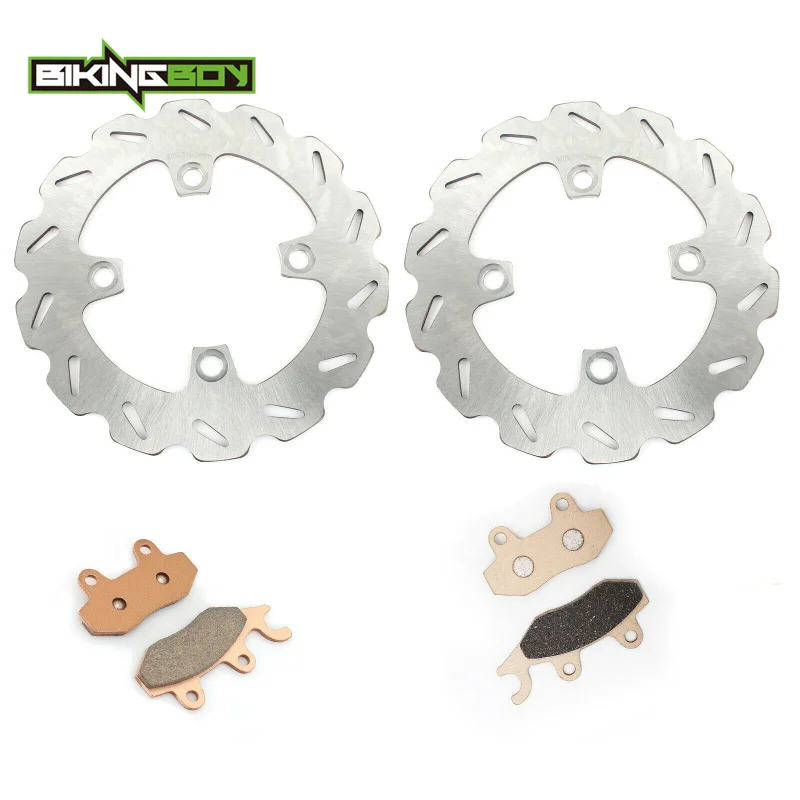 

BIKINGBOY For Kawasaki KVF 750 Brute Force 05 06 07 08 09 10 11 12 13 14 15 Front Brake Discs Disks Rotors Pads ATV UTV Quad