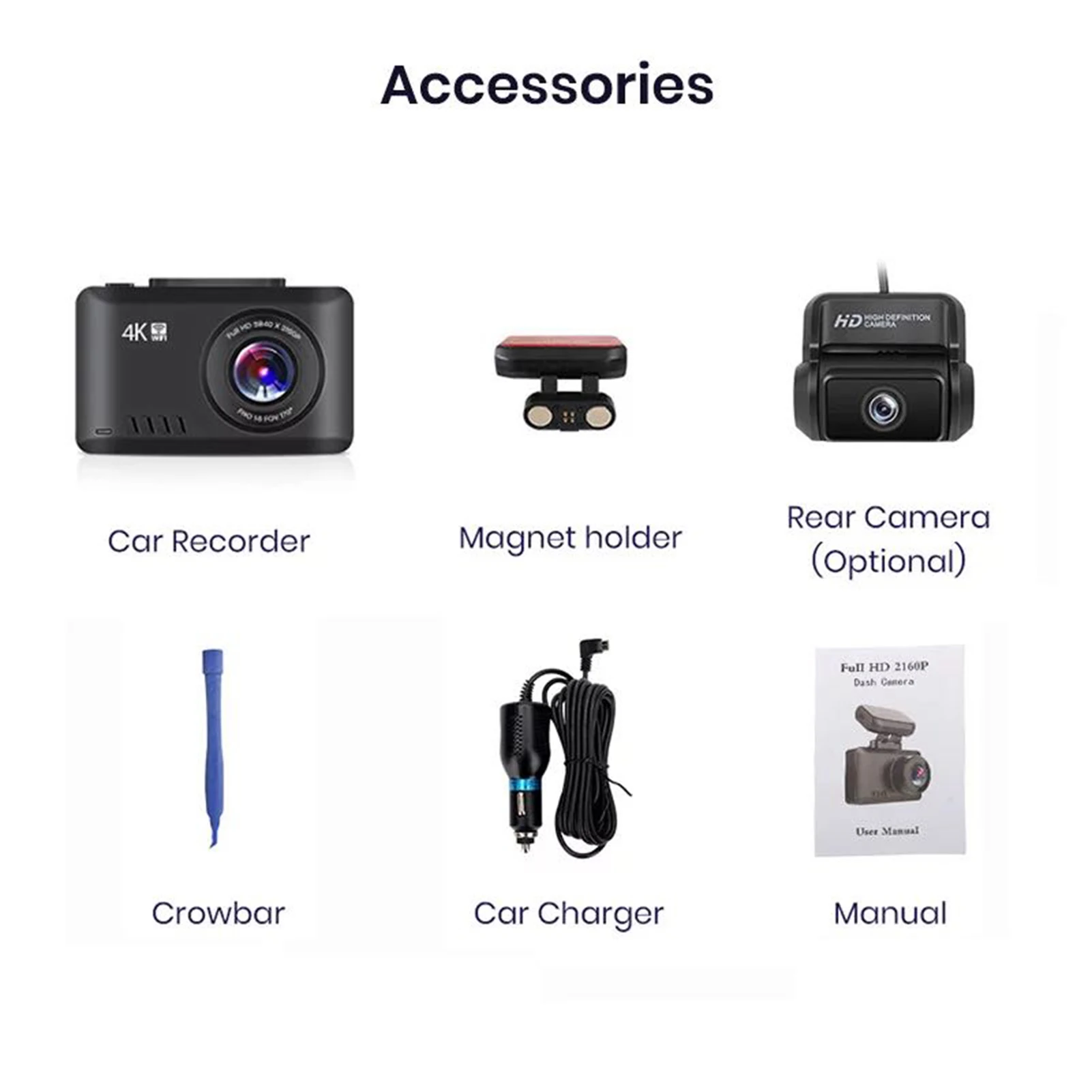 

1080P Dash Cam Car DVR Driving Recorder 2.4 inch LCD Screen Night Vision Parking Monitoring Hidden WIFI GPS Driving Recorder Hot