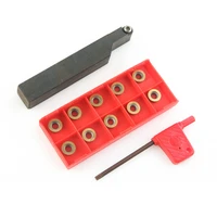 srapr1616h10 cnc lathe boring bar turning tool holder face milling external lathe blade 10pcs rpmt10t3mo carbide inserts