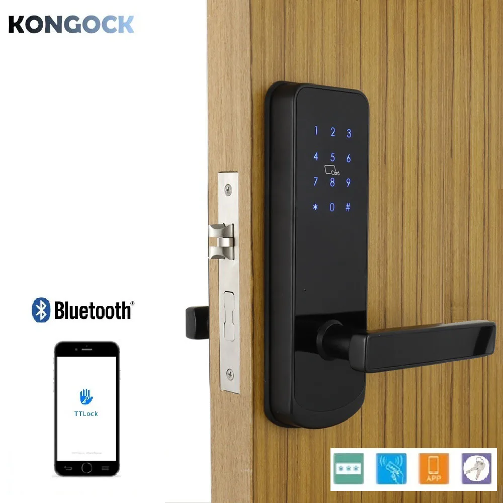 Bluetooth TTLock APP умный БЕСКЛЮЧЕВОЙ цифровой замок пароль IC карта и доступ к ключам для