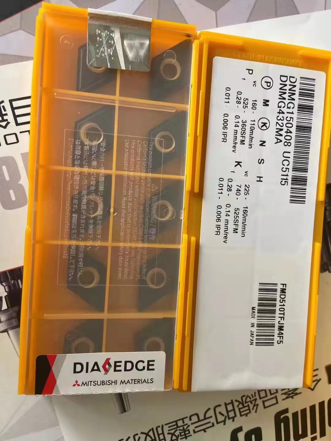 

Токарные пластины с ЧПУ DNMG150404 UC5115/DNMG150408, алмазная нержавеющая сталь, грубые токарные ножи, частицы