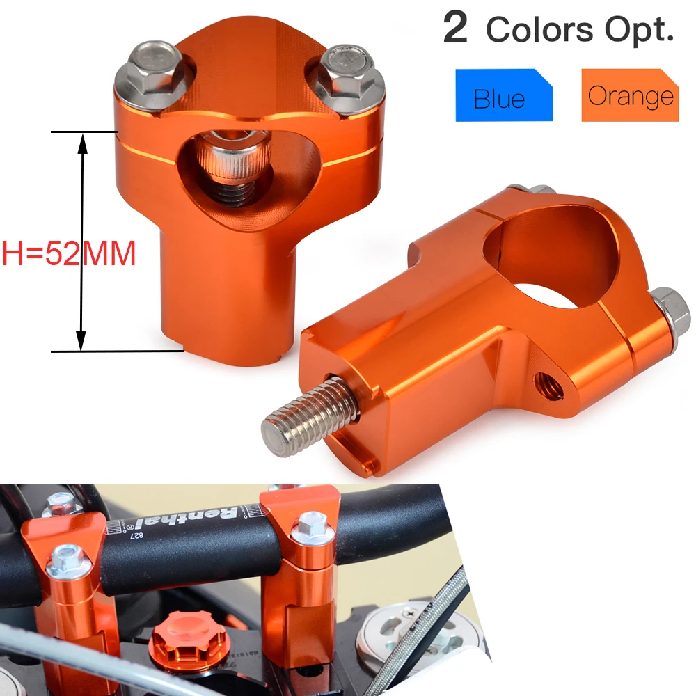 Крепление для Руля Мотоцикла, 52 мм, для KTM 150 250 350 450 525 530 SX SXF SXS EXC EXCF XC XCF SHERCO HUSABERG BETA - изображение