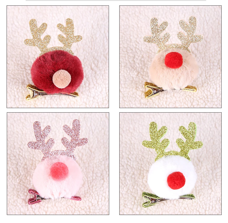 Индивидуальная Рождественская повязка на голову с блестками рожки лося рога