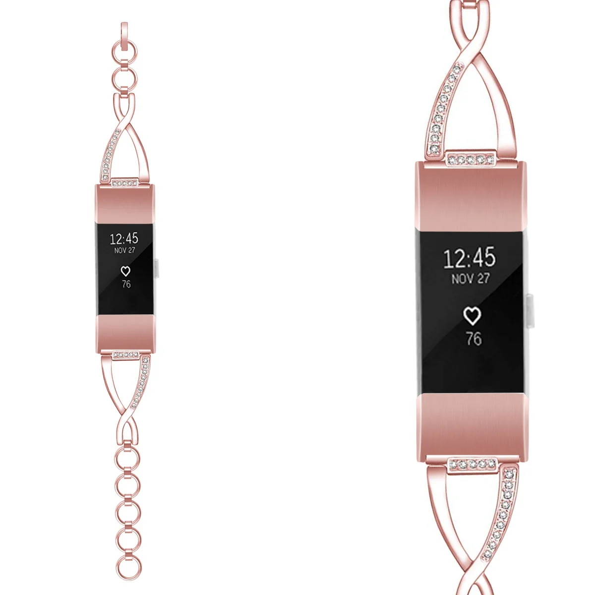 Ремешок для часов Fitbit Charge 2 металлический браслет из нержавеющей стали с