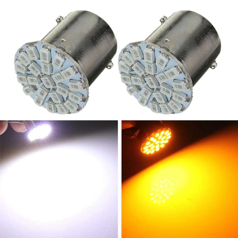 4 шт. T20 BA15S 382 P21W 1156 22 SMD светодиодный 1 Вт автомобильный поворотный задний боковой