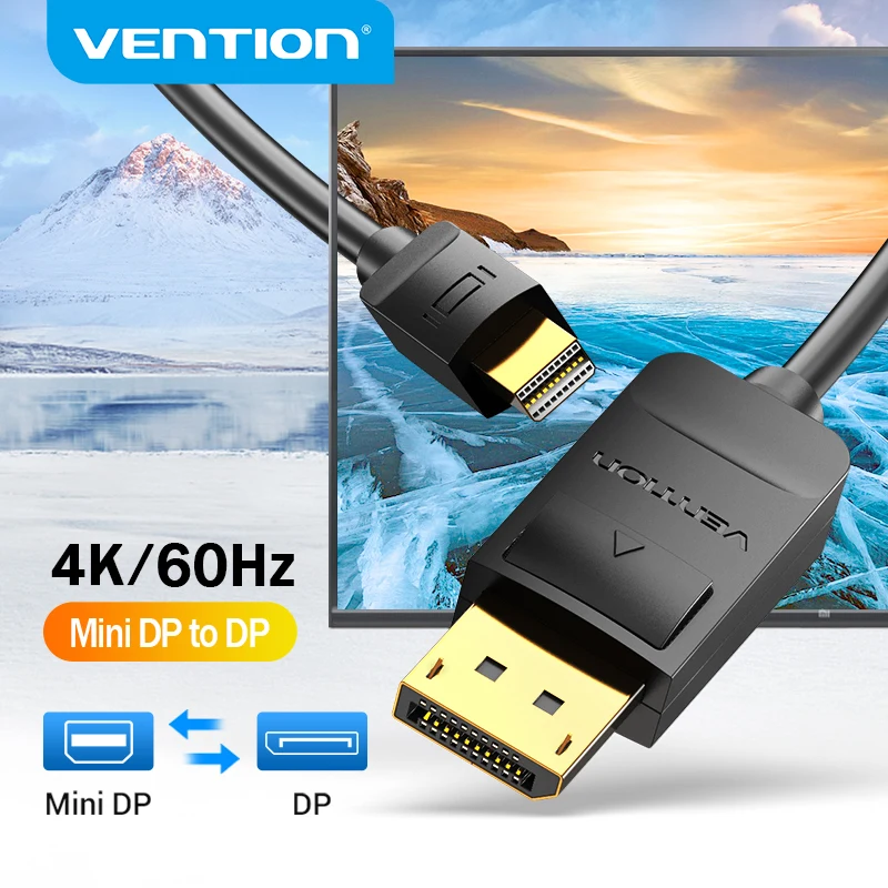 Vention Mini DisplayPort to 4K 2K Thunderbolt 2 Cable или Macbook Pro Air TV PC DP Cord|thunderbolt mini displayport|displayport tomini