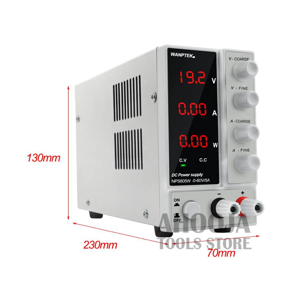 NPS605W Регулируемый DC Питание 60 V/5A Высокоточный цифровой Дисплей лаборатории коммутации Питание