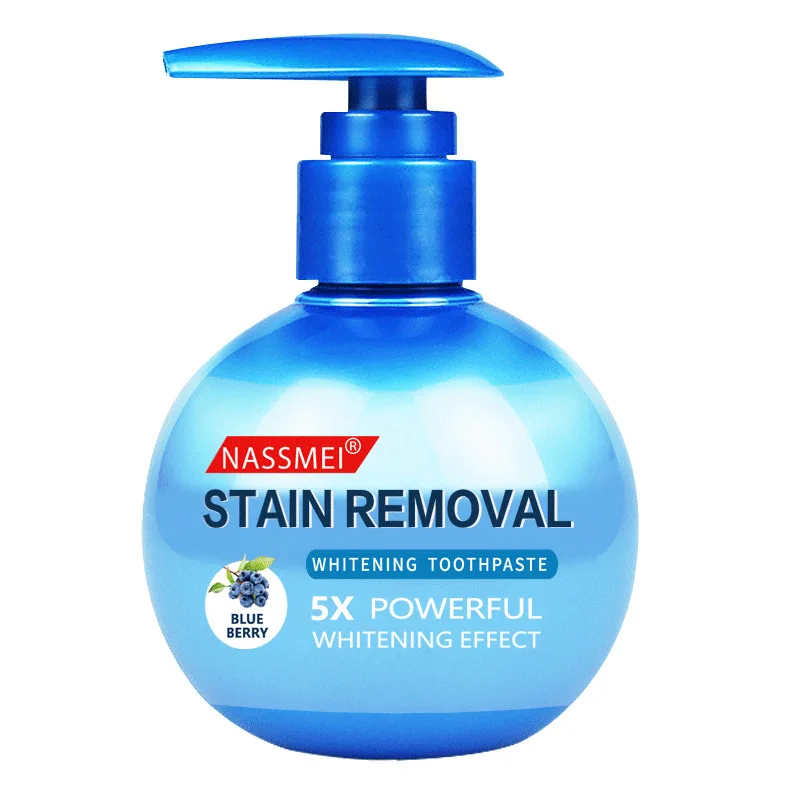 

2021 Hot 220g Toothpaste Whitening Teeth Stain Removal Whitening Baking Soda Toothpaste Passion Fruit Blueberry Soda Toothpaste